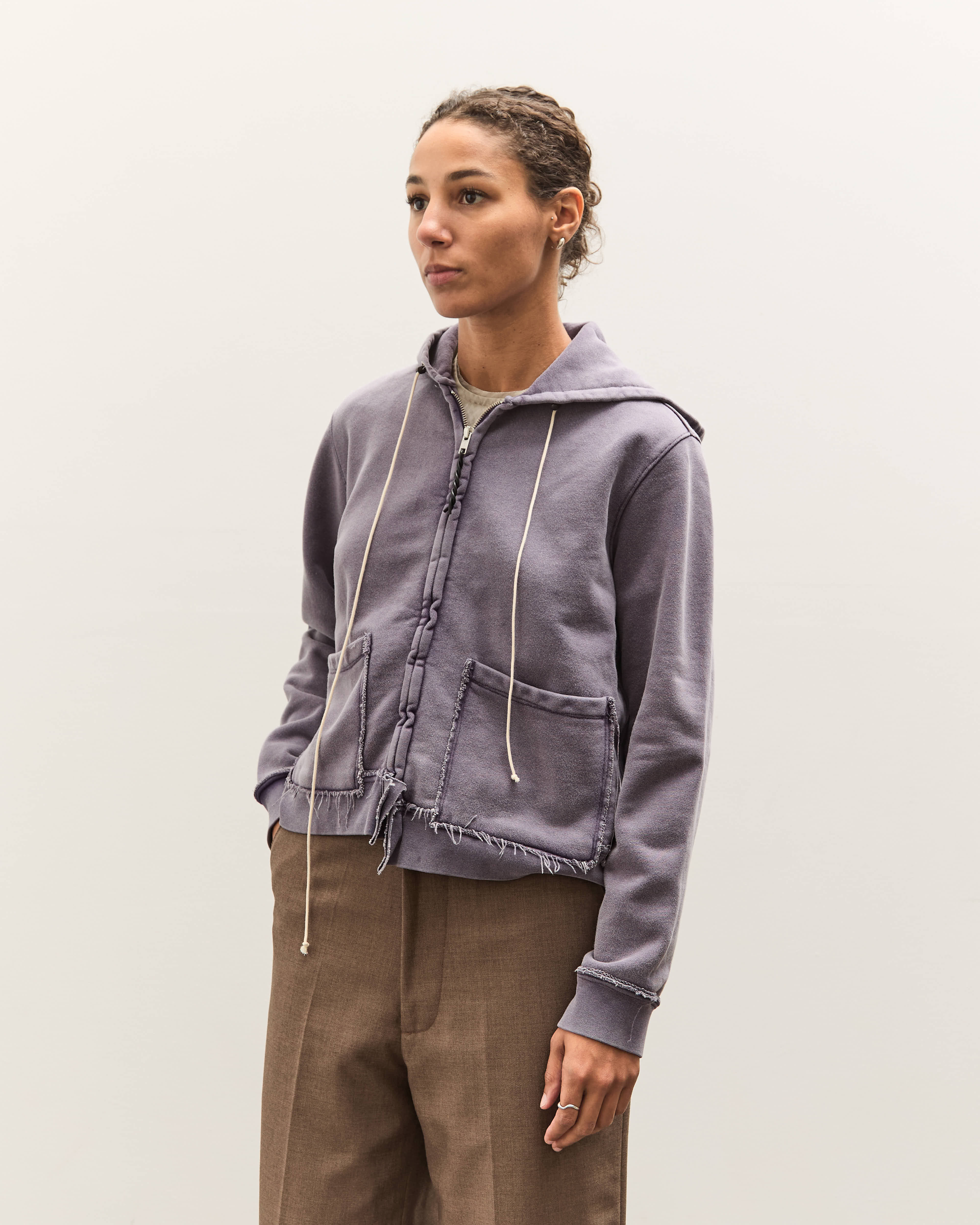 Camiel Fortgens Fitted Zip Hoodie, Dark Purple – Glasswing