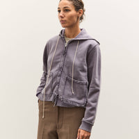 Camiel Fortgens Fitted Zip Hoodie, Dark Purple