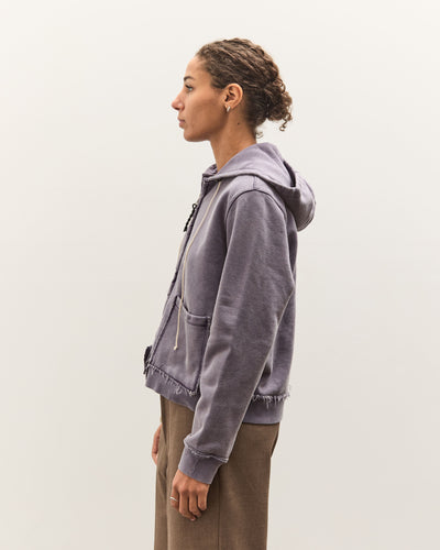 Camiel Fortgens Fitted Zip Hoodie, Dark Purple
