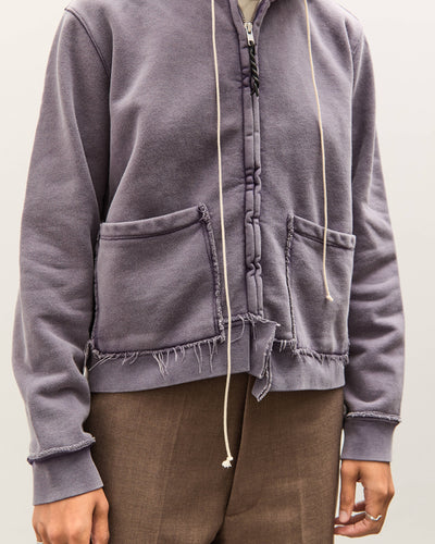 Camiel Fortgens Fitted Zip Hoodie, Dark Purple