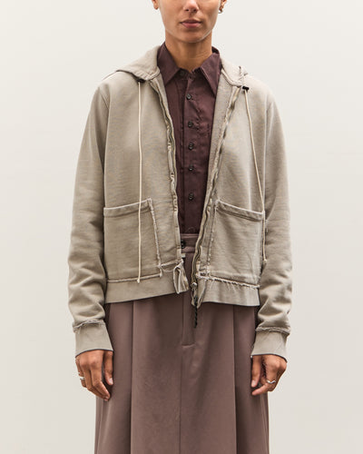 Camiel Fortgens Fitted Zip Hoodie, Taupe