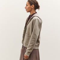Camiel Fortgens Fitted Zip Hoodie, Taupe