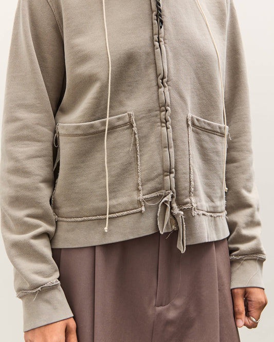 Camiel Fortgens Fitted Zip Hoodie, Taupe