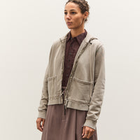 Camiel Fortgens Fitted Zip Hoodie, Taupe