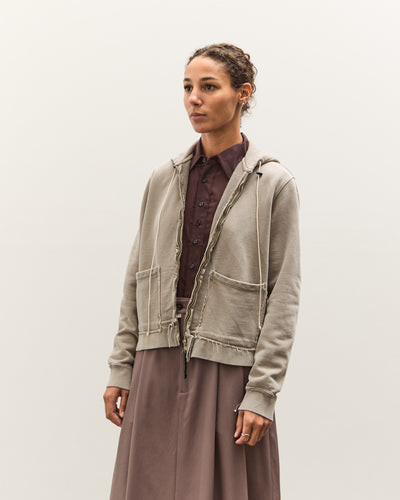 Camiel Fortgens Fitted Zip Hoodie, Taupe