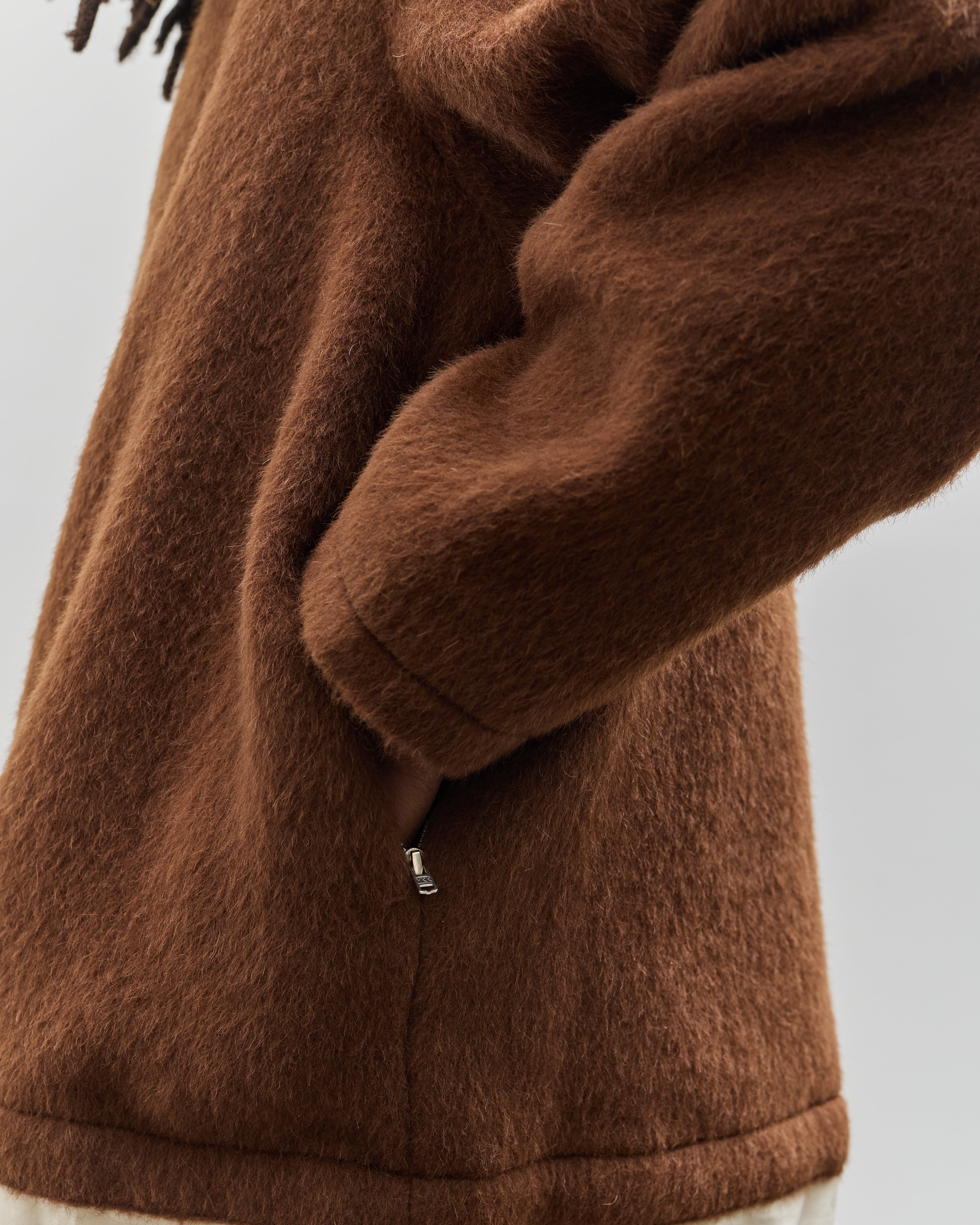 極美品 CAMIEL FORTGENS 24AW FLEECE ANORAK Camiel Fortgens Fleece Anorak, Brown – Glasswing