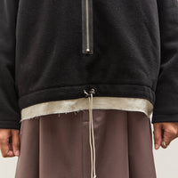 Camiel Fortgens Fleece Anorak, Black