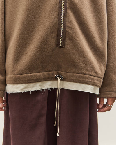 Camiel Fortgens Fleece Anorak, Taupe