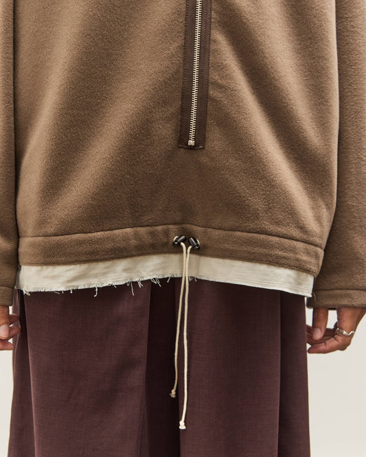Camiel Fortgens Fleece Anorak, Taupe