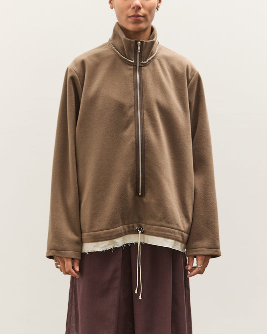 Camiel Fortgens Fleece Anorak, Taupe