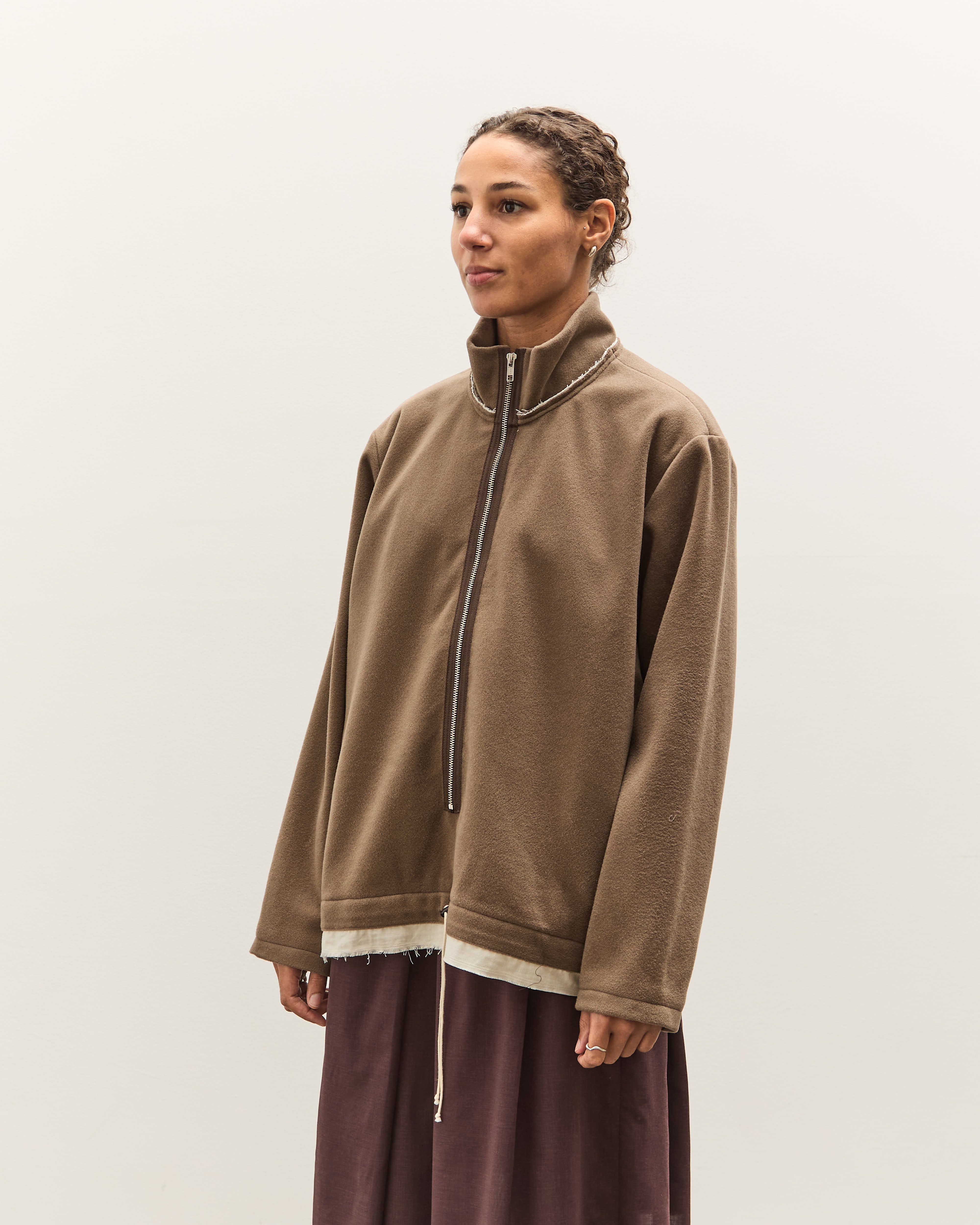 Camiel Fortgens Fleece Anorak, Taupe – Glasswing