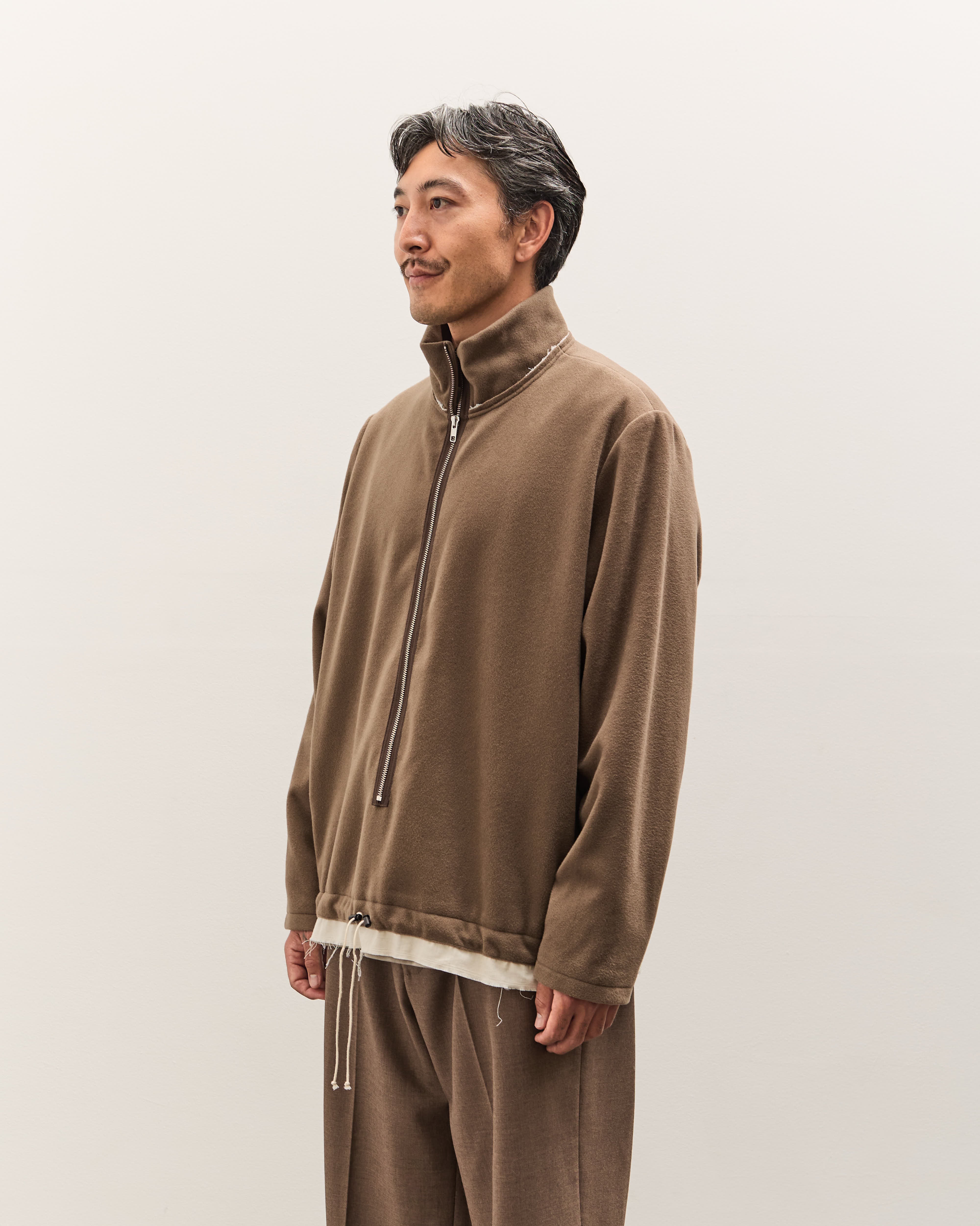 Camiel Fortgens Fleece Anorak Unisex, Taupe – Glasswing
