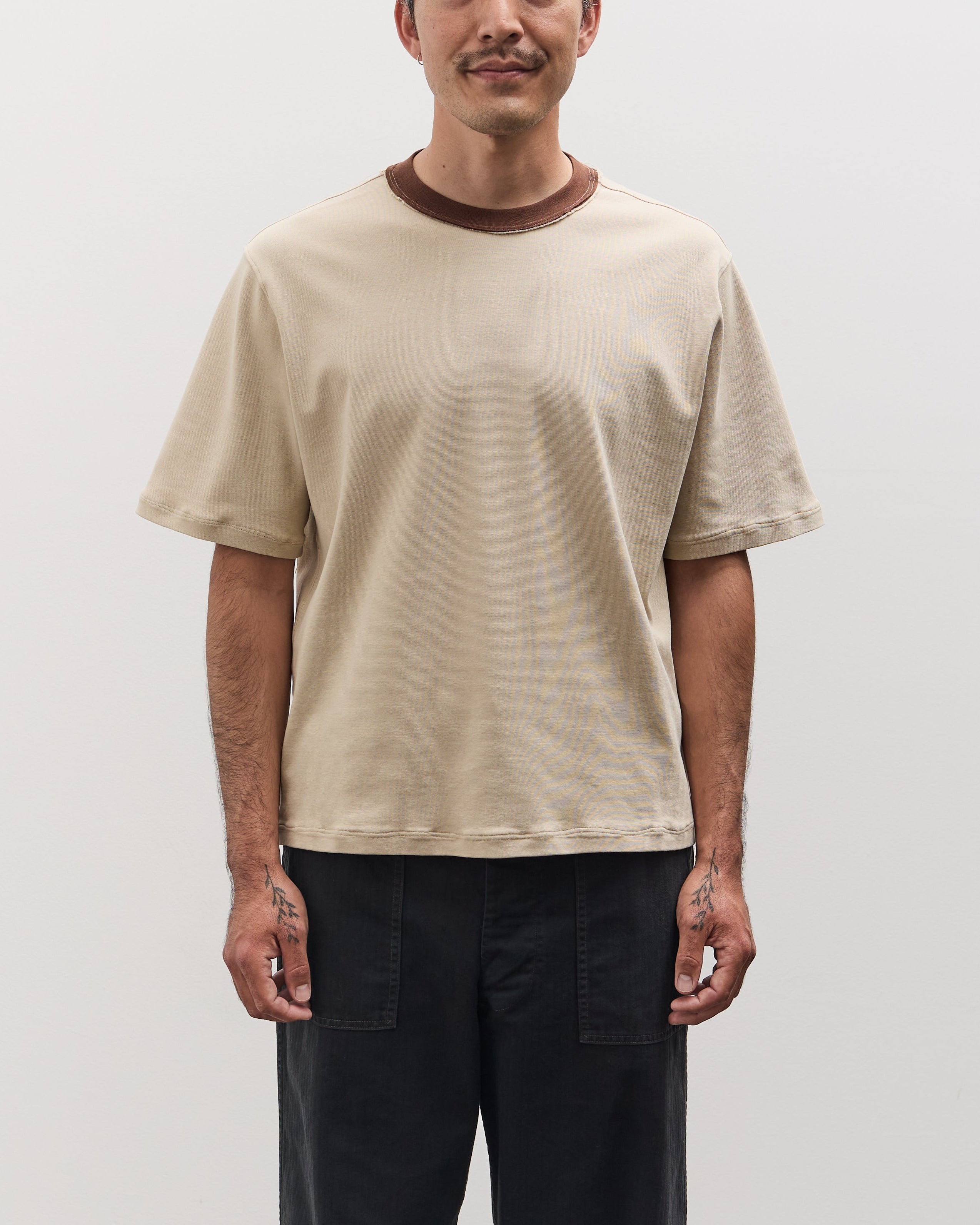 Camiel Fortgens Unisex Normal Tee, Sand/Brown – Glasswing