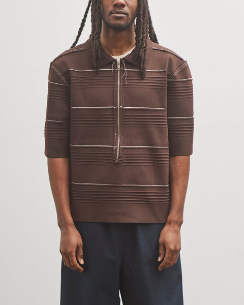 トップス camiel fortgens football polo CamielFortgensPolo_Brown_172_g
