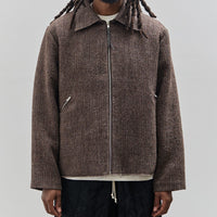 Camiel Fortgens Simple Jacket, Brown Herringbone