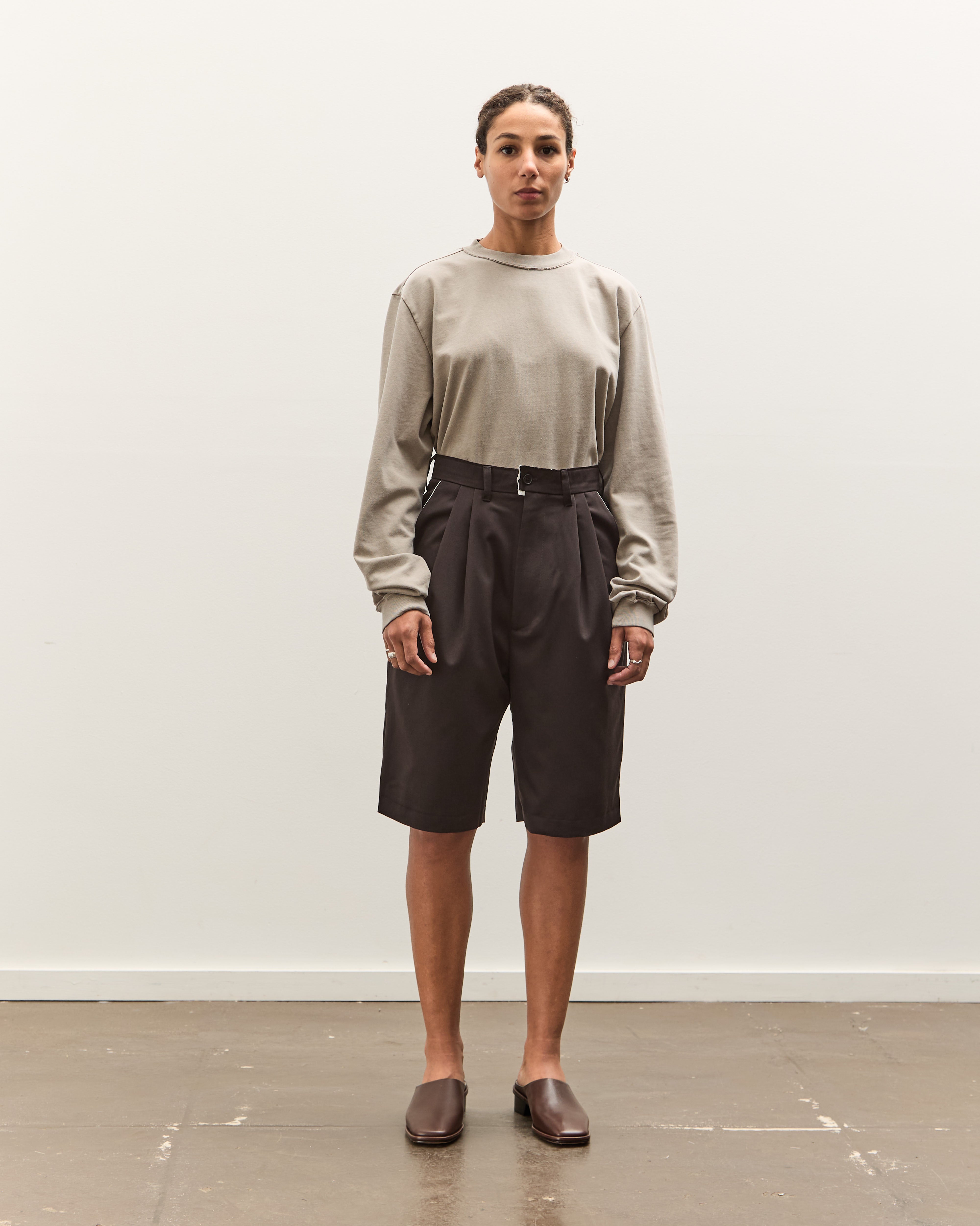 Camiel Fortgens Slim Suit Shorts, Faded Black – Glasswing
