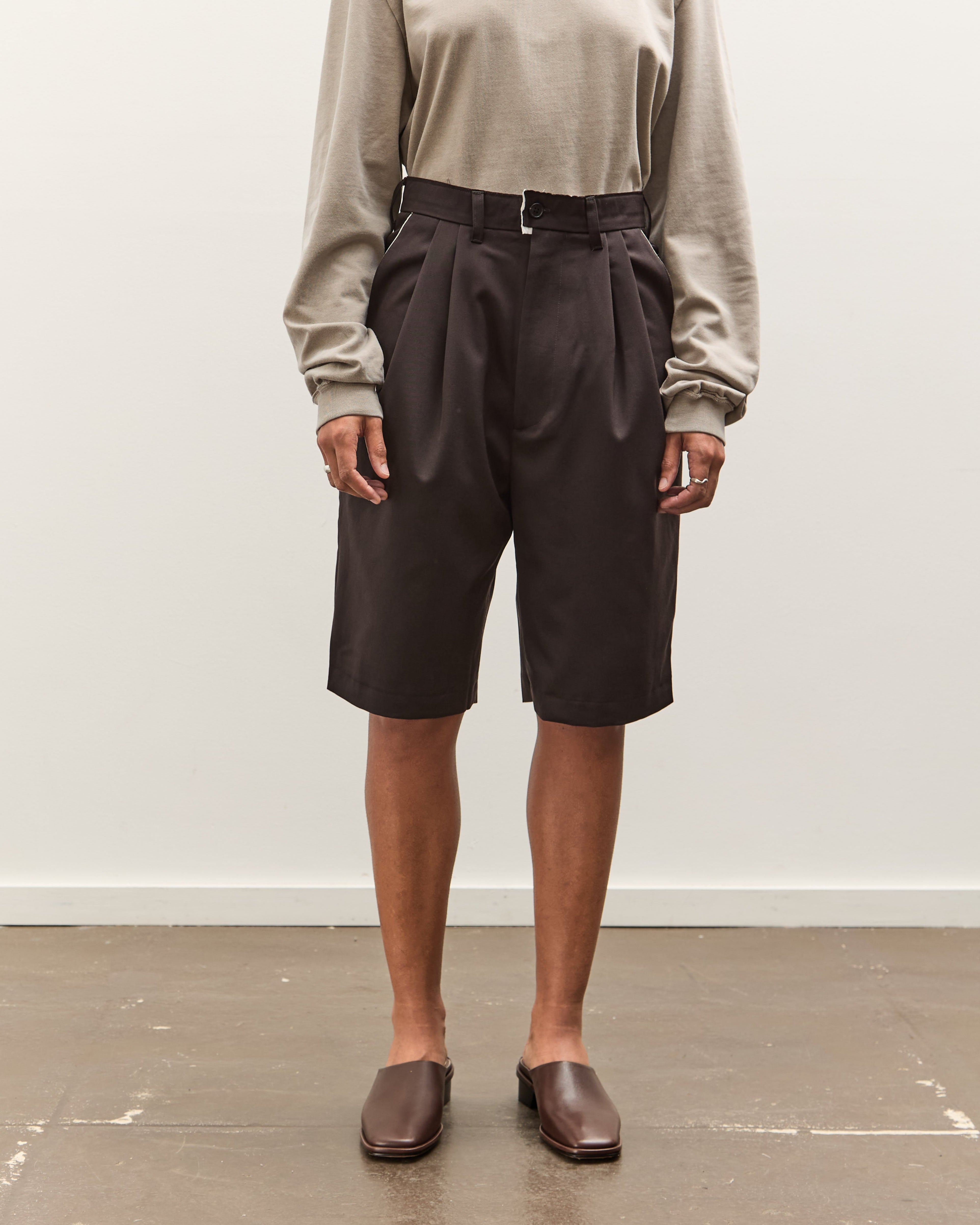 Camiel Fortgens Slim Suit Shorts, Faded Black – Glasswing