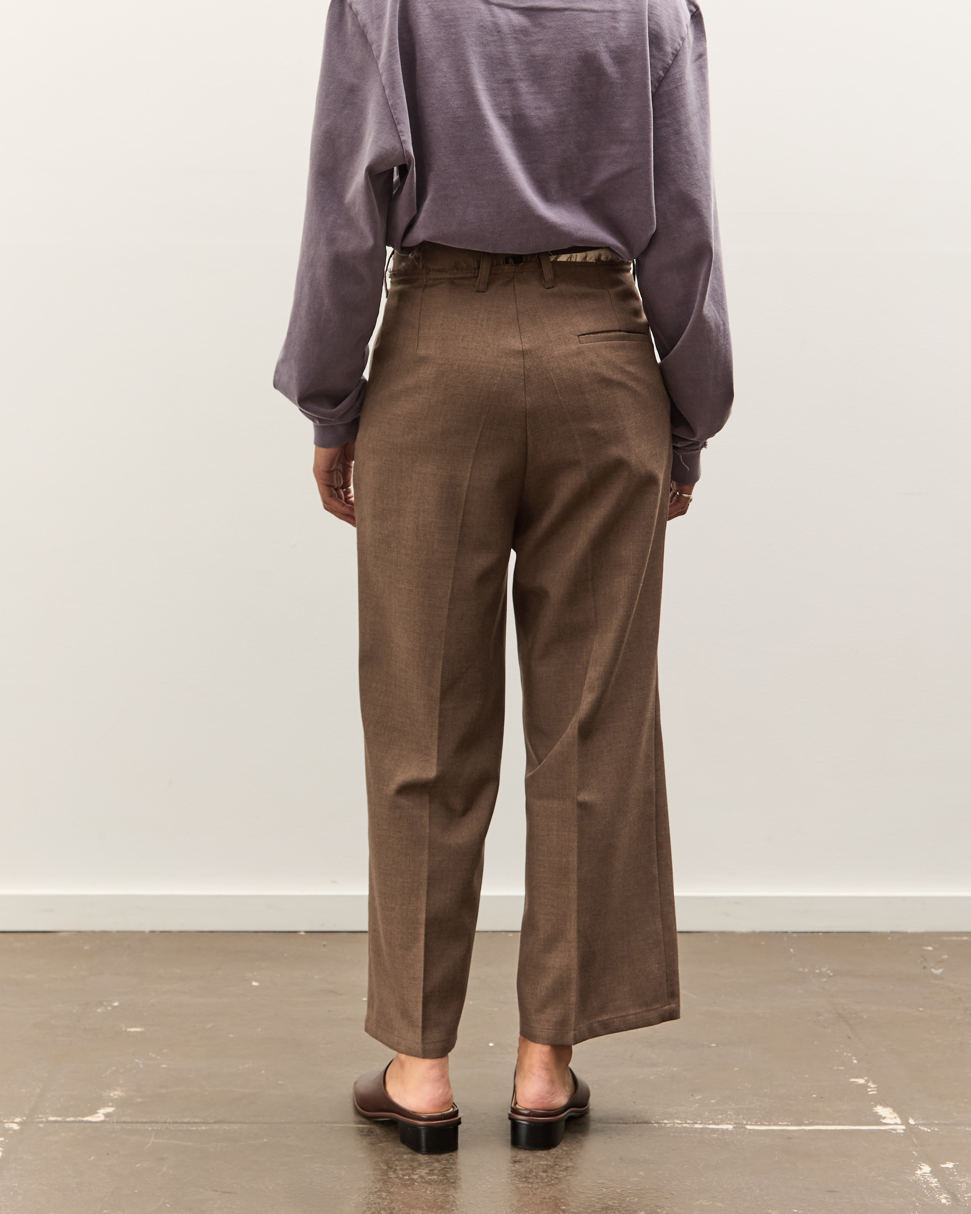 Camiel Fortgens Straight Slacks, Brown – Glasswing