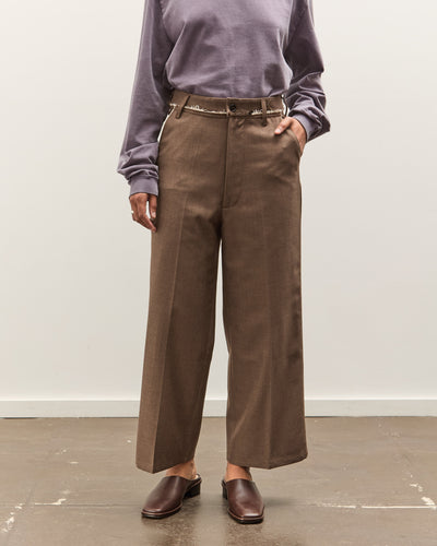 Camiel Fortgens Straight Slacks, Brown