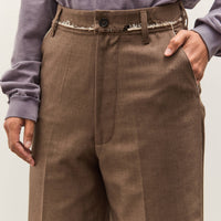 Camiel Fortgens Straight Slacks, Brown