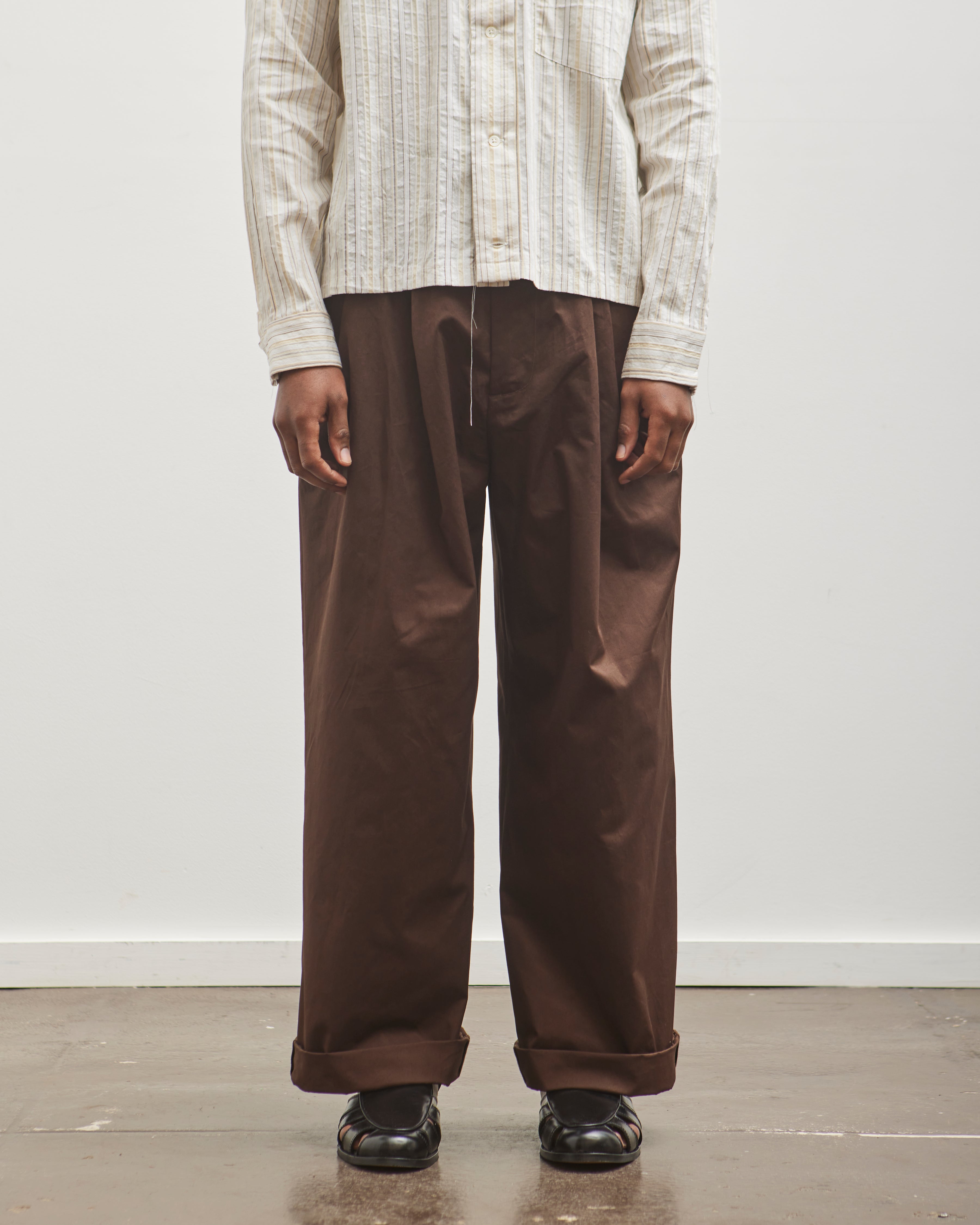 2024-25 秋冬新作  ハイブランドの Camiel Fortgens Glasswing – Brown Pants, Suit Unisex パンツ