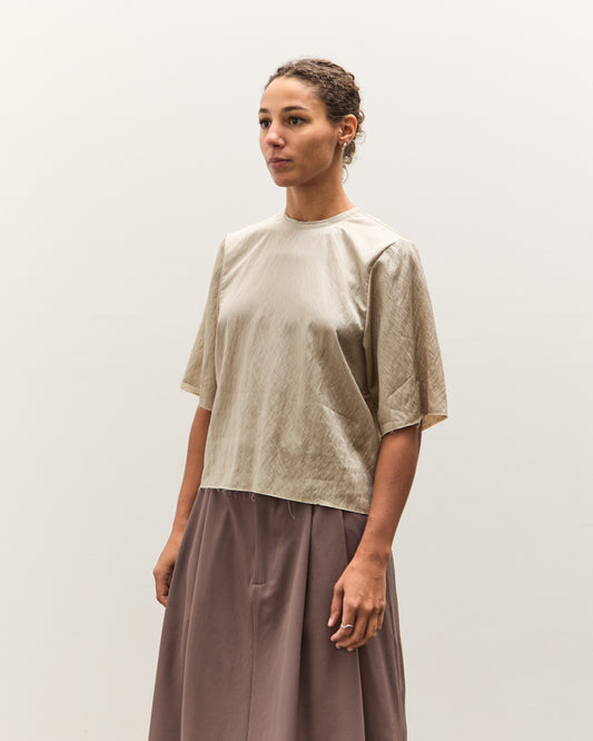 Camiel Fortgens Tailored Tee Top, Champagne