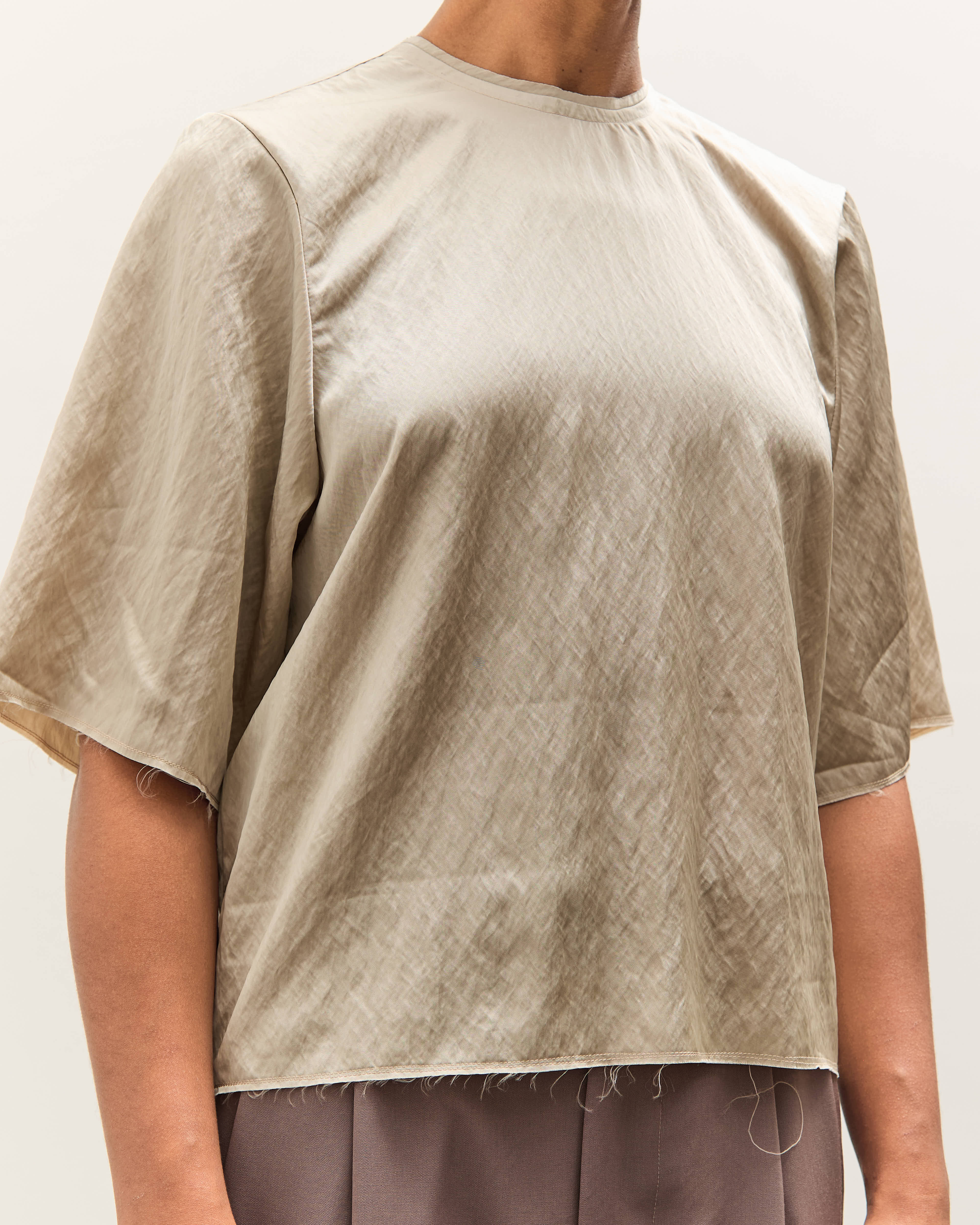 Camiel Fortgens Tailored Tee Top, Champagne – Glasswing