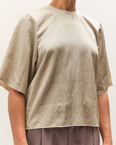 Camiel Fortgens Tailored Tee Top, Champagne