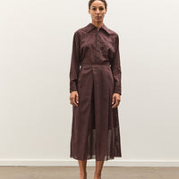 Camiel Fortgens Topless Dress, Brown Wool Mesh