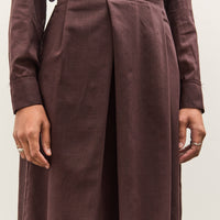 Camiel Fortgens Topless Dress, Brown Wool Mesh