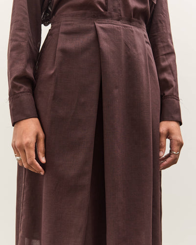 Camiel Fortgens Topless Dress, Brown Wool Mesh