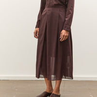 Camiel Fortgens Topless Dress, Brown Wool Mesh
