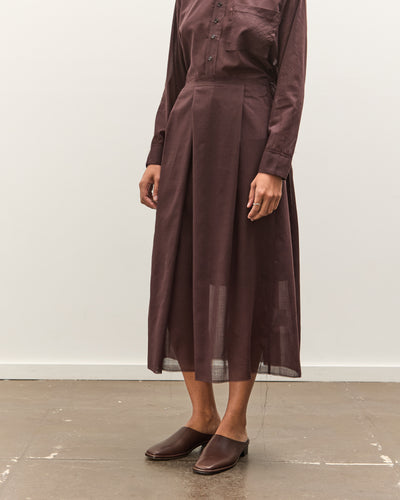 Camiel Fortgens Topless Dress, Brown Wool Mesh
