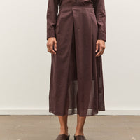 Camiel Fortgens Topless Dress, Brown Wool Mesh