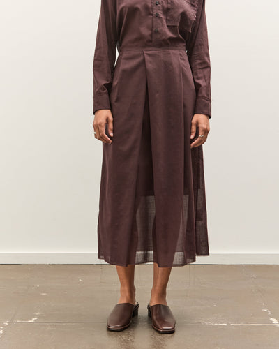 Camiel Fortgens Topless Dress, Brown Wool Mesh