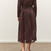 Camiel Fortgens Topless Dress, Brown Wool Mesh
