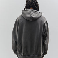 Camiel Fortgens Zip Hoodie, Black Old Dyed