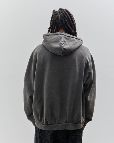 Camiel Fortgens Zip Hoodie, Black Old Dyed