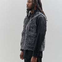 Camiel Fortgens Zip Up Vest, Grey Wool