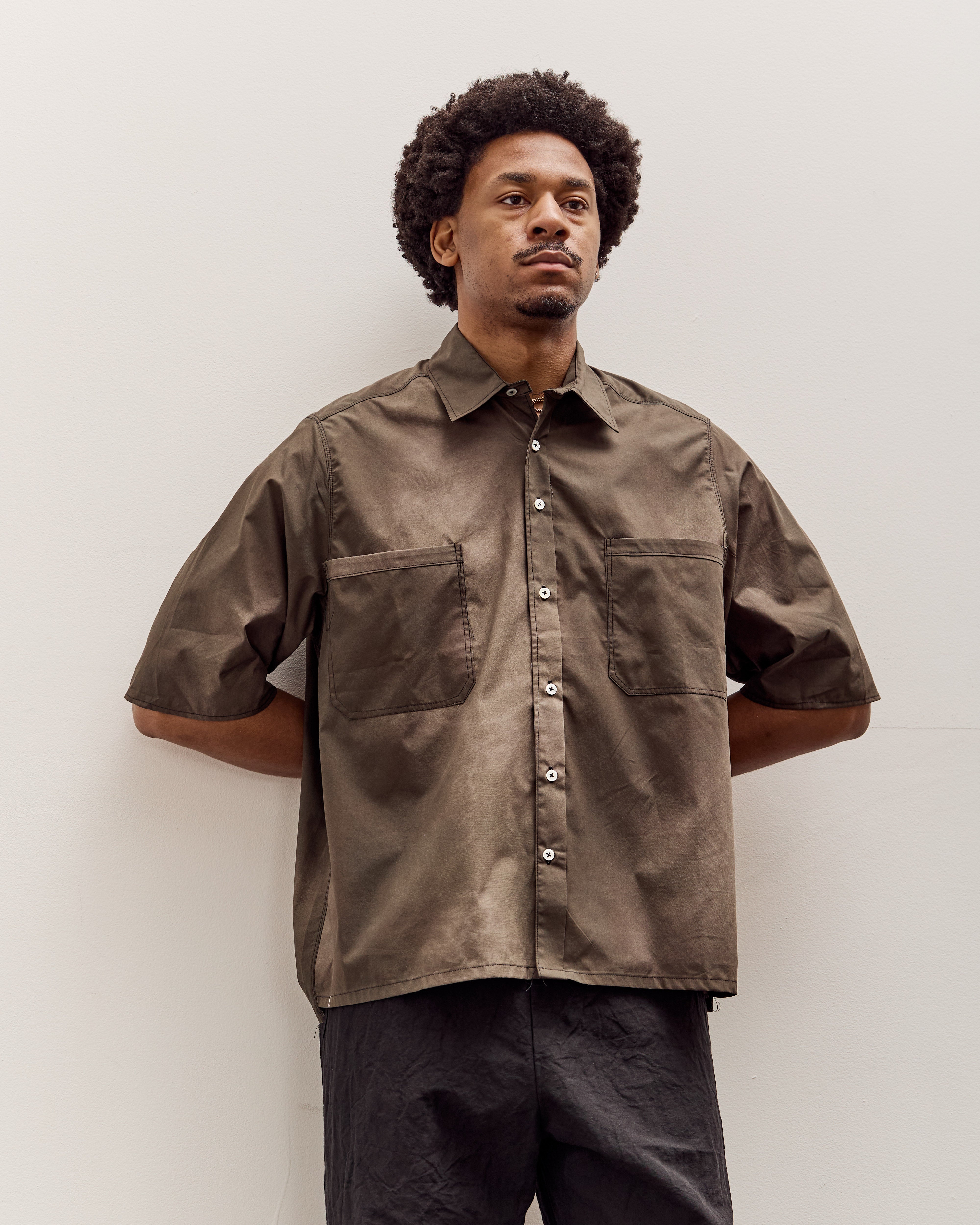 Camiel Fortgens Boxy Shirt, Black Sunfade – Glasswing