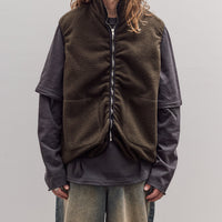 Fleece Vest, Green