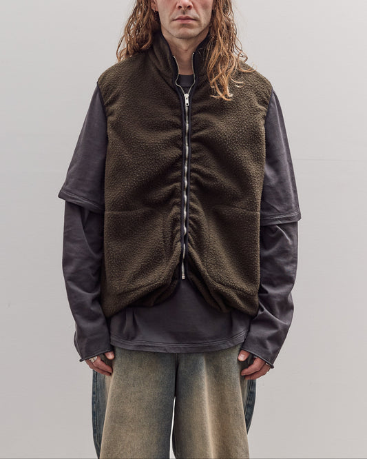 Fleece Vest, Green