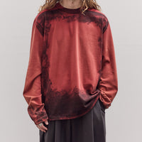 Painted Big Tee LS, Red