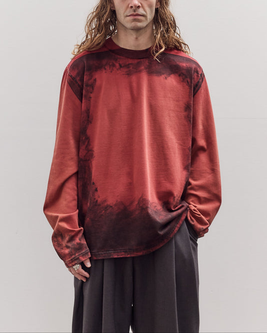 Painted Big Tee LS, Red