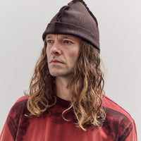 Heavy Knit Beanie, Dark Brown