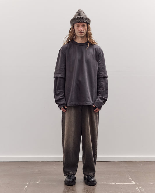 Wide Jeans, Faded Brown