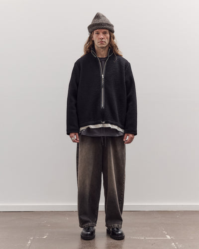 Fleece Anorak, Black