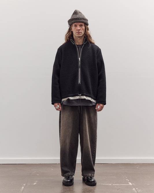 Fleece Anorak, Black