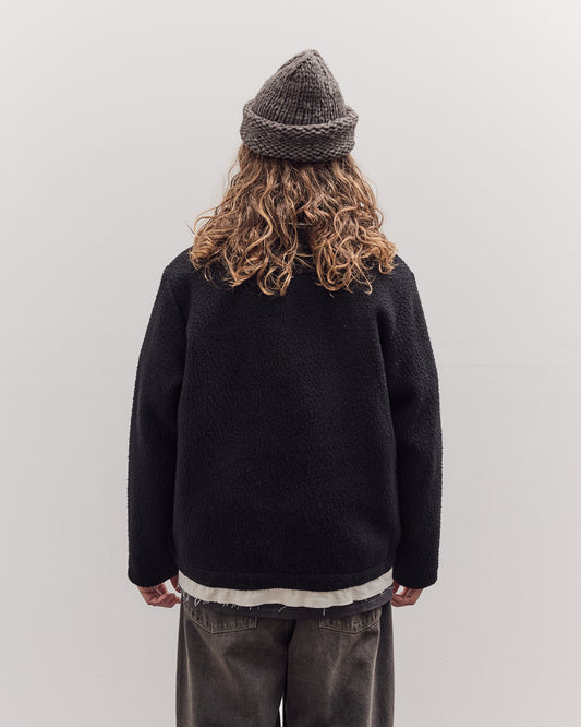 Fleece Anorak, Black