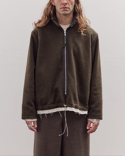 Fleece Anorak, Green